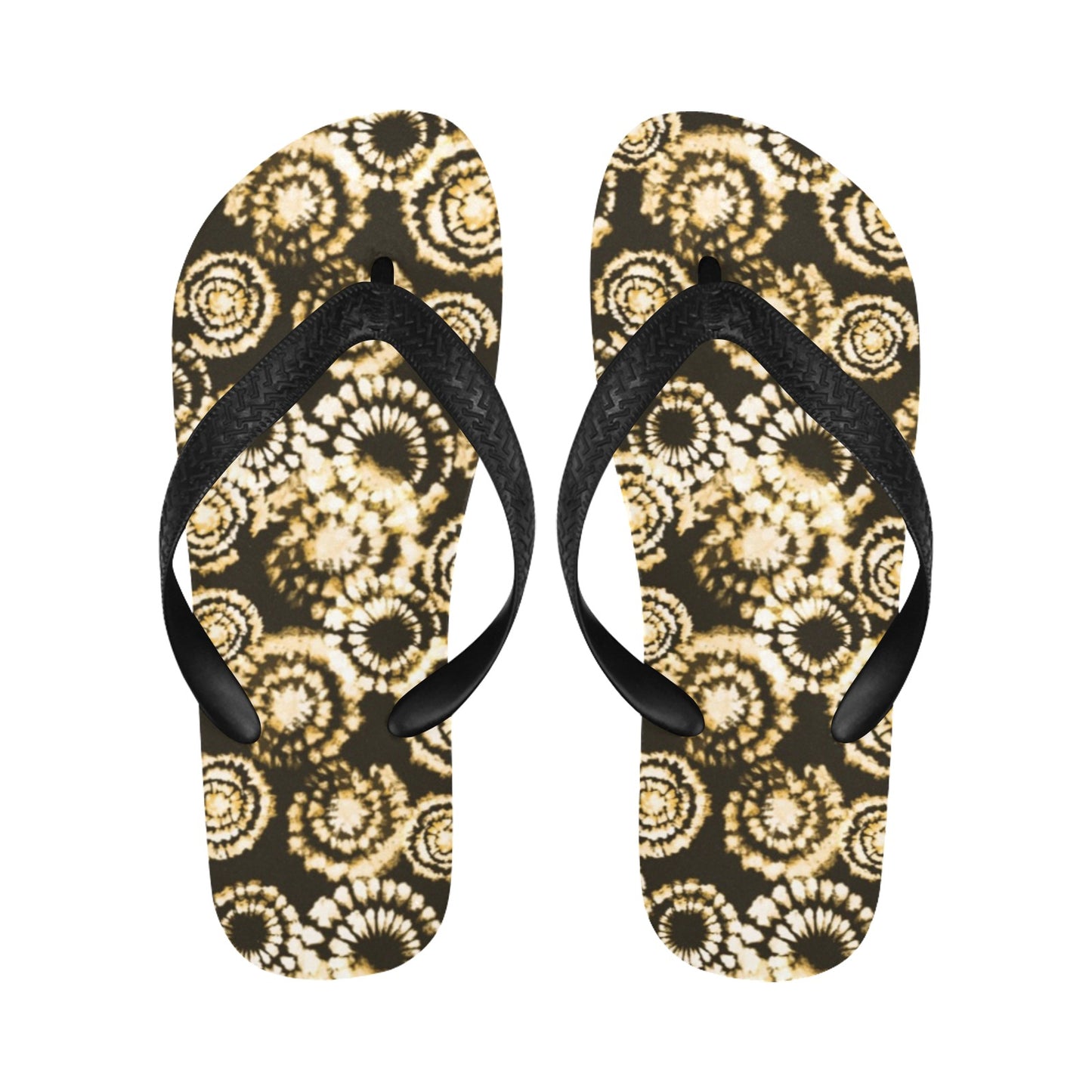 Tie Dye Print Design LKS307 Flip Flops