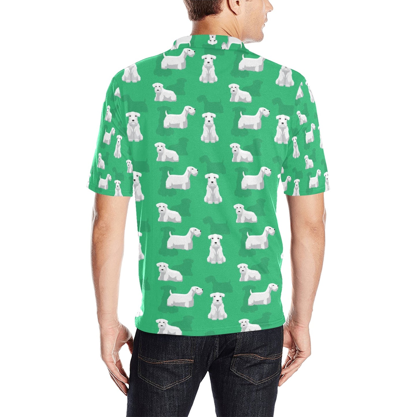 Sealyham Terriers Print Design LKS301 Men Polo Shirt