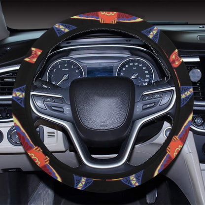 Totem Print Design LKS301 Steering Wheel Cover with Elastic Edge