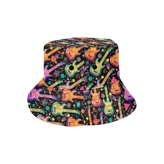 Electric Guitar Print Design LKS403 Unisex Bucket Hat
