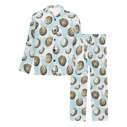 Coconut Pattern Print Design CN01 Men's Long Pajama Set