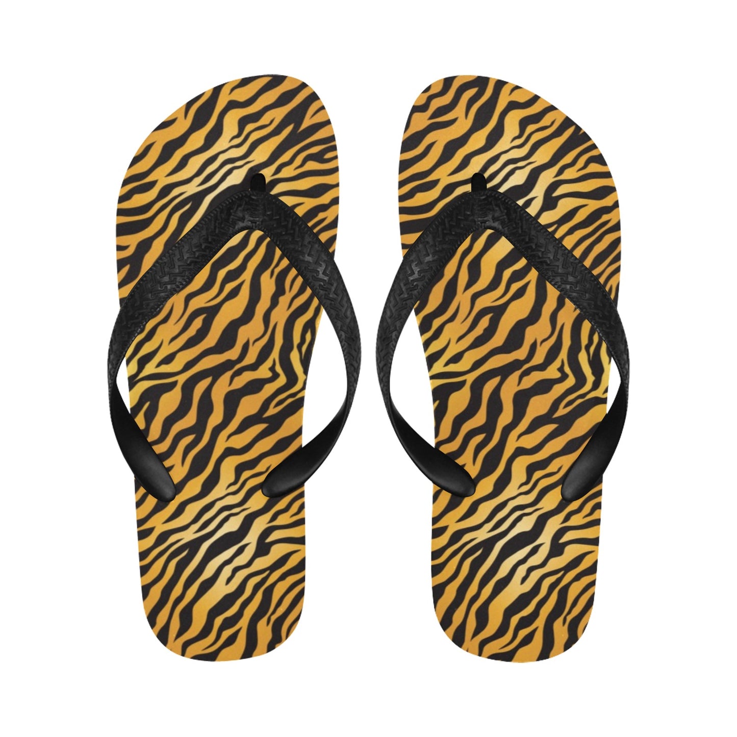Tiger Print Design LKS302 Flip Flops