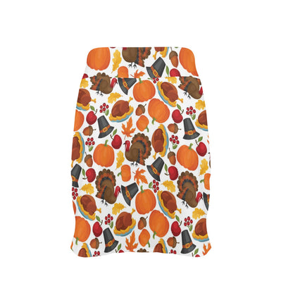 Thanksgiving Print Design LKS304 17" Golf & Pickleball Skort with Pockets