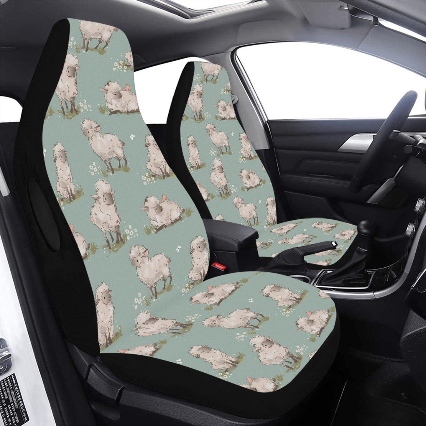 Sheep Print Design LKS405 Car Seat Covers