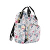 Hibiscus Print Diaper Bag Backpack