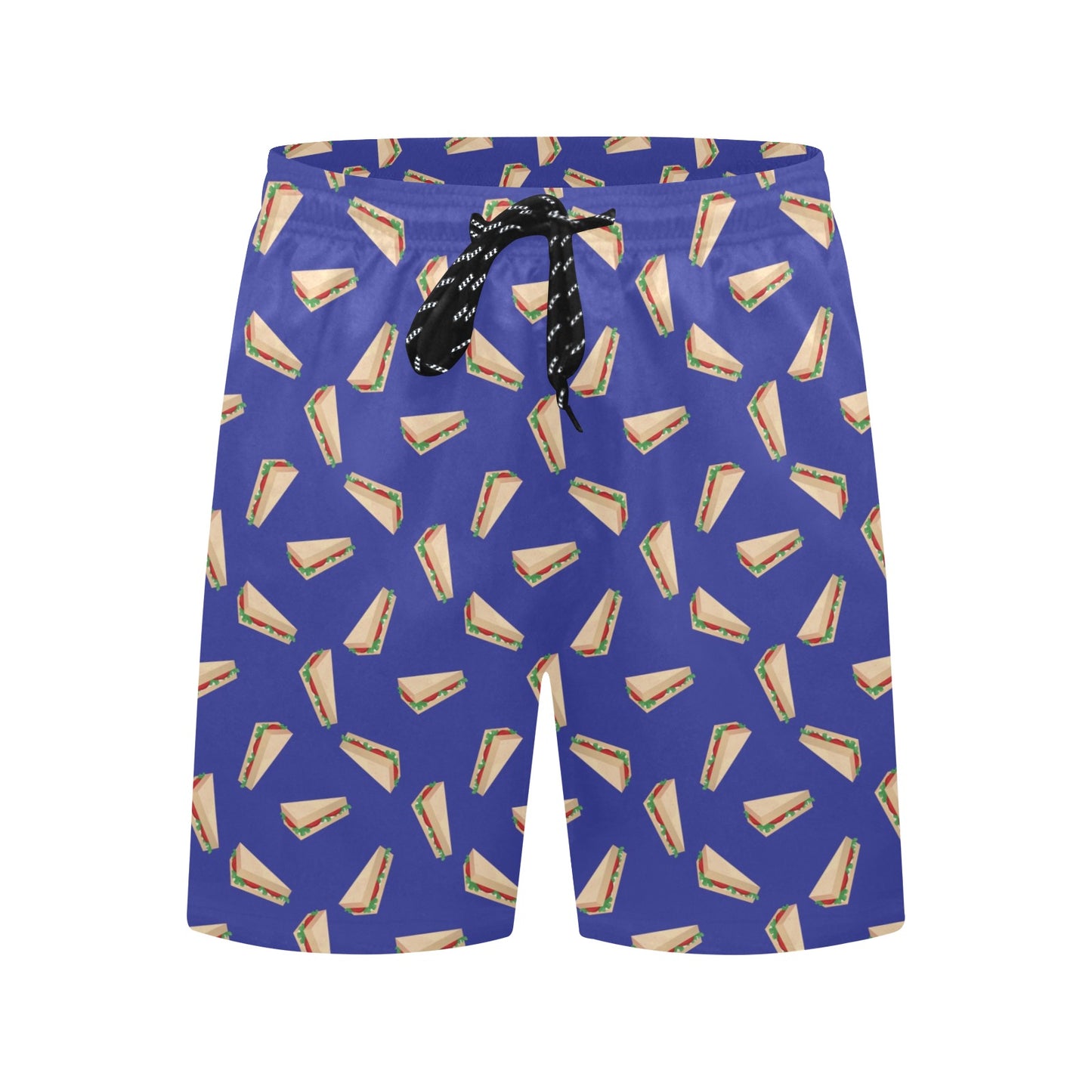 Sandwich Print Design LKS303 Men's Swim Trunks Beach Shorts