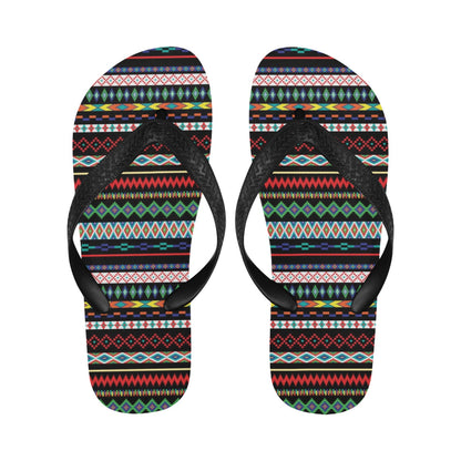 Southwest Pattern Print Design LKS302 Flip Flops