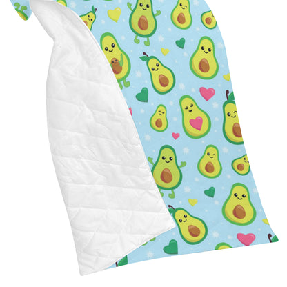 Avocado Pattern Print Design AC09 Premium Quilt