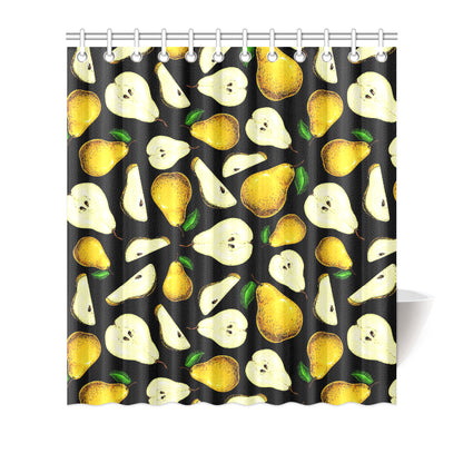 Pear Pattern Print Design PE01 Shower Curtain