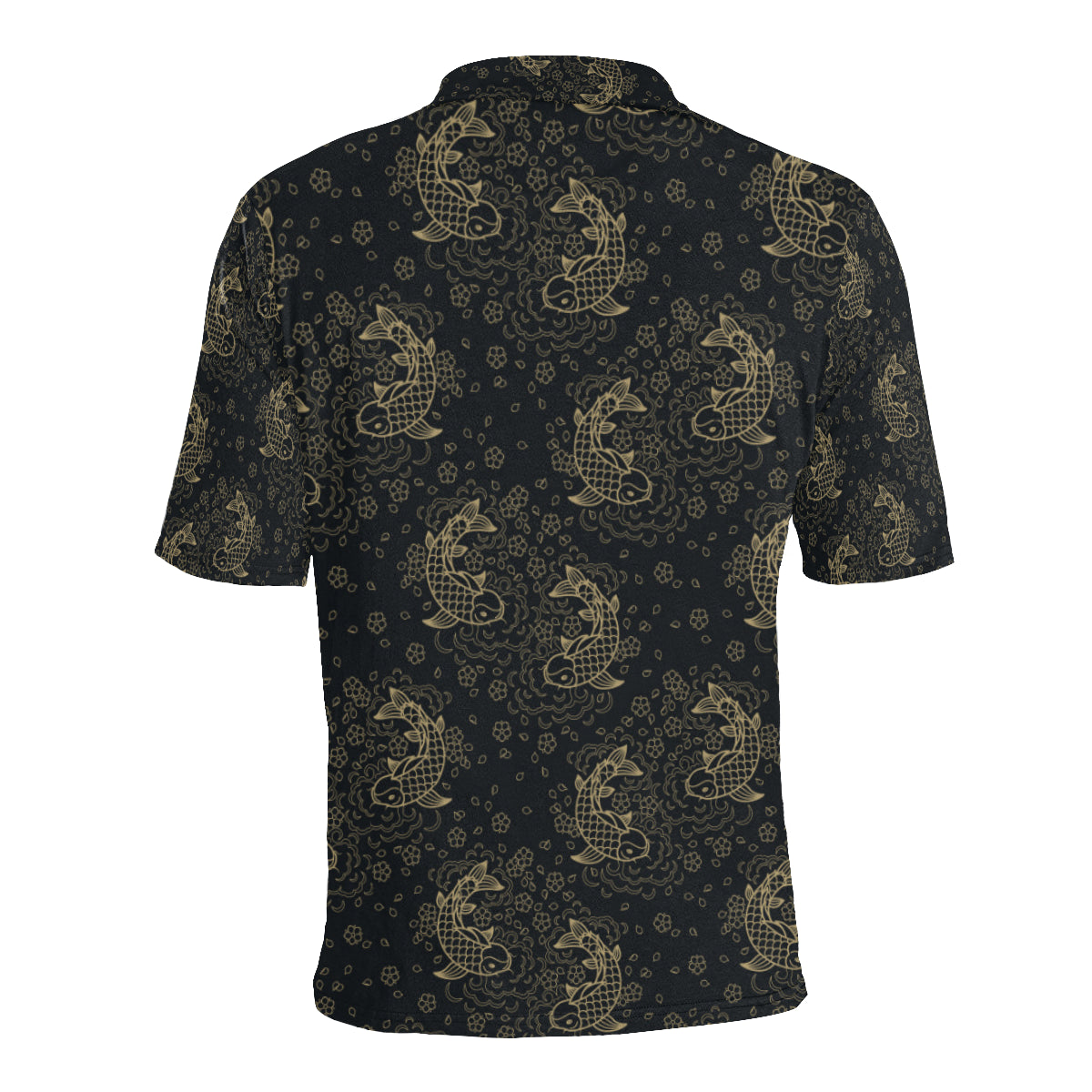 KOI Fish Pattern Print Design 02 Men Polo Shirt