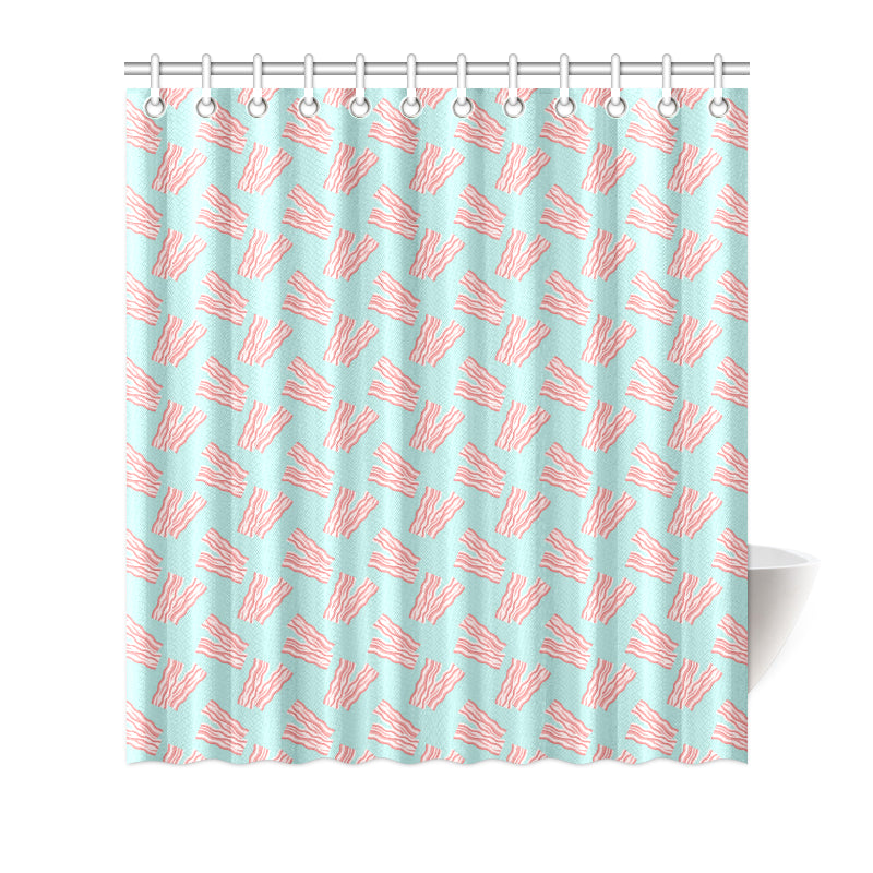 Bacon Pattern Print Design 04 Shower Curtain