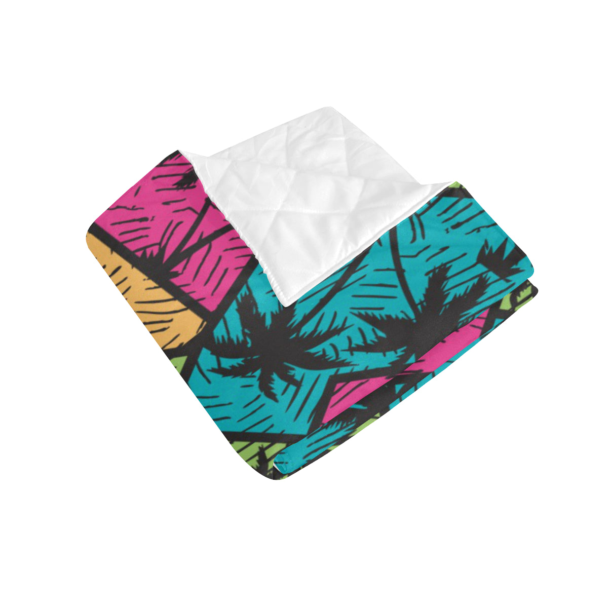 Palm Tree Pattern Print Design PT09 Premium Quilt