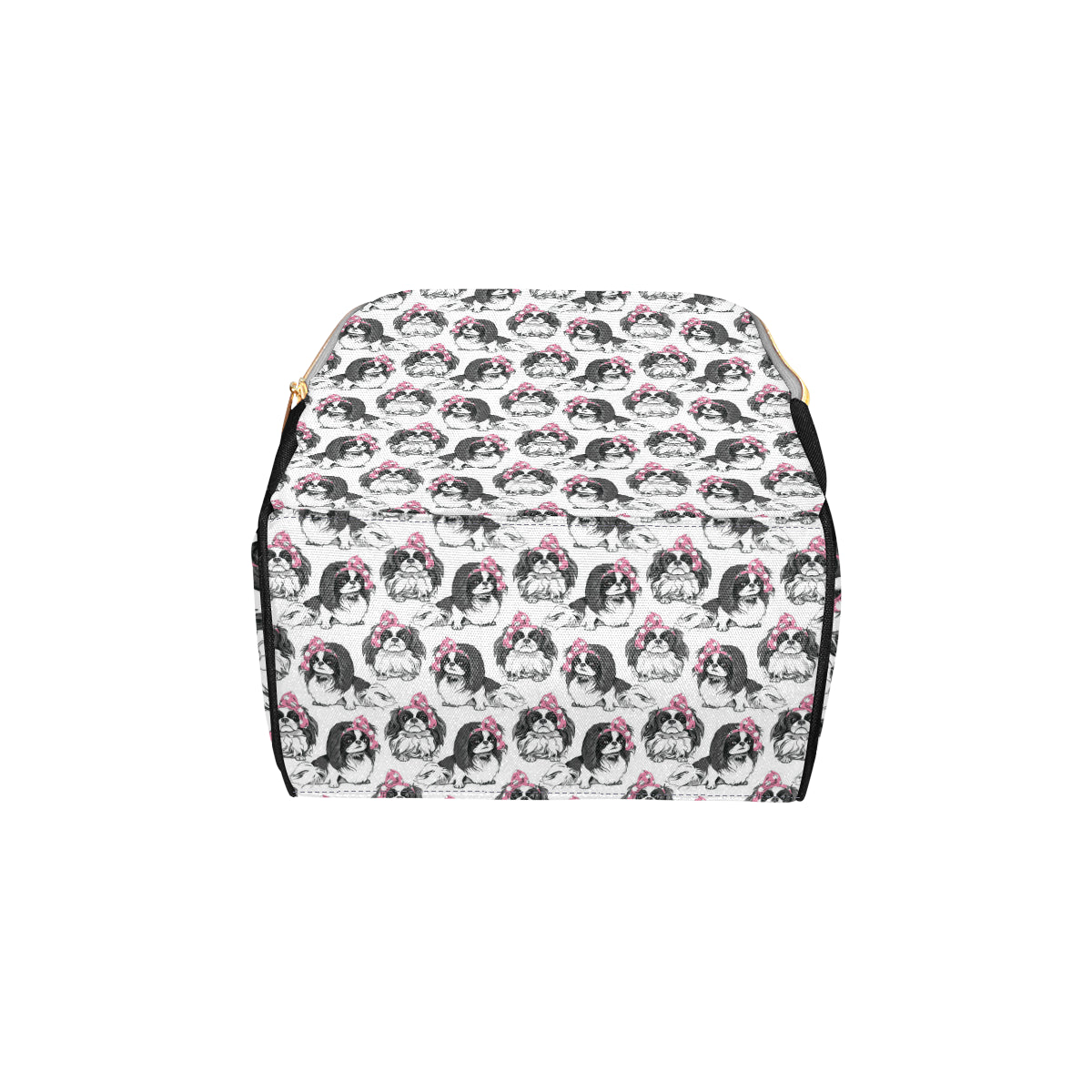 Japanese Chin Pattern Print Design 01 Diaper Bag Backpack