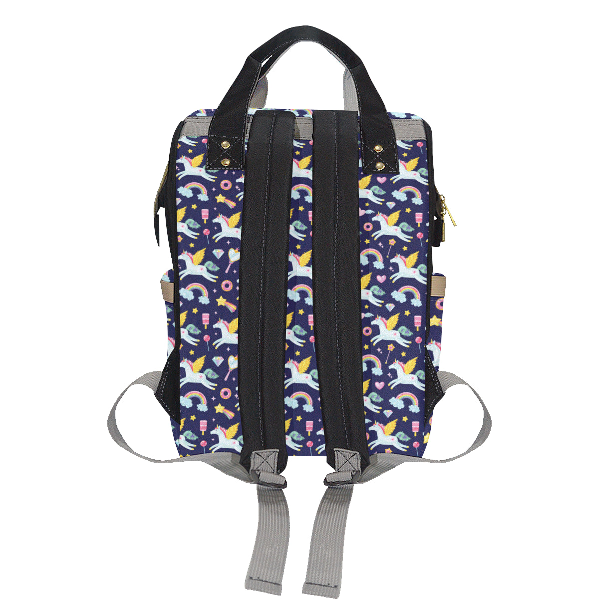 Pegasus Pattern Print Design 05 Diaper Bag Backpack