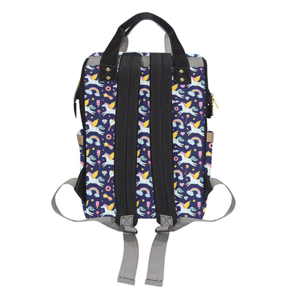 Pegasus Pattern Print Design 05 Diaper Bag Backpack