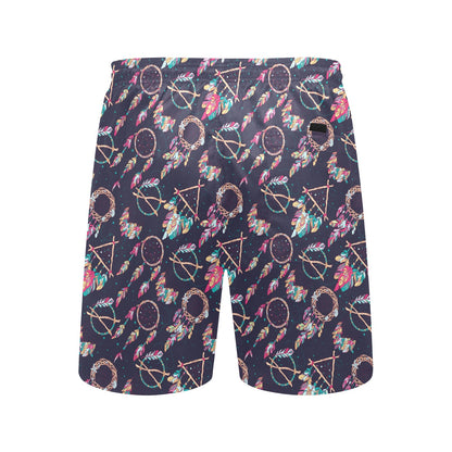Boho Dream Catcher Colorful Men's Swim Trunks Beach Shorts