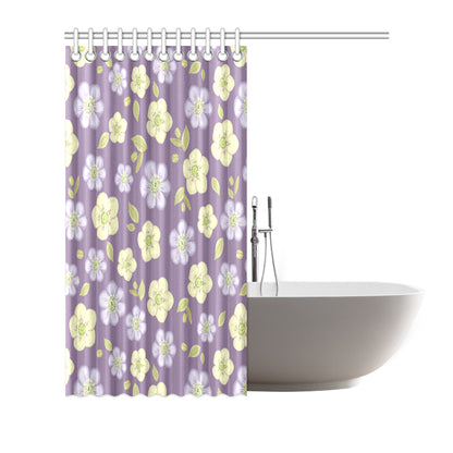 Anemone Pattern Print Design AM013 Shower Curtain