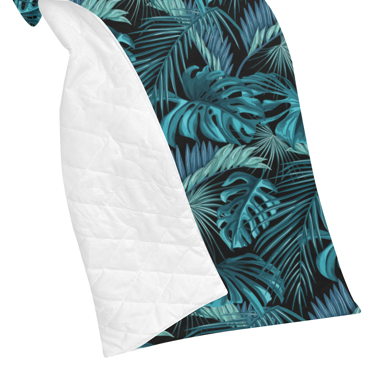 Palm Leaf Pattern Print Design A03 Premium Quilt