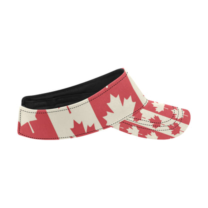 Maple Leaf Pattern Print Design 02 Unisex Sun Visor