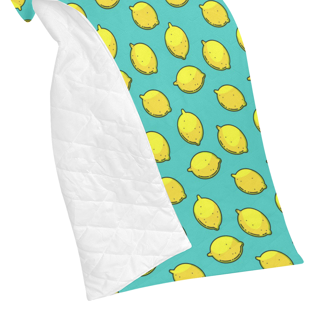 Lemon Pattern Print Design LM04 Premium Quilt