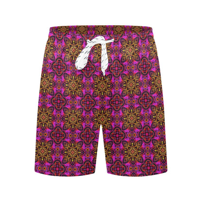 kaleidoscope Abstract Print Design Men's Swim Trunks Beach Shorts