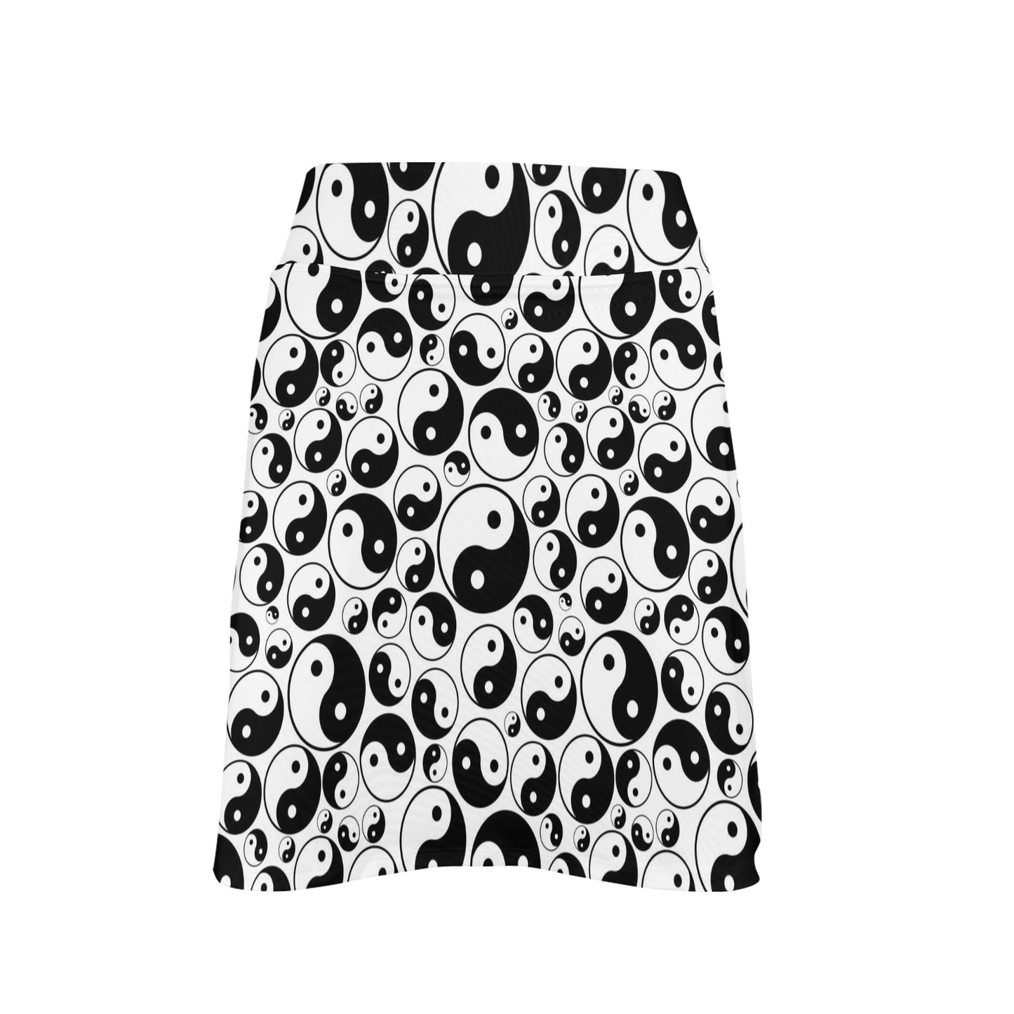Yin Yang Print Design LKS302 17" Golf & Pickleball Skort with Pockets