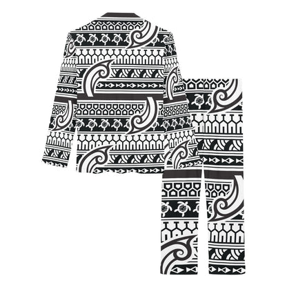 Samoan Style Print Design LKS305 Women's Long Pajama Set