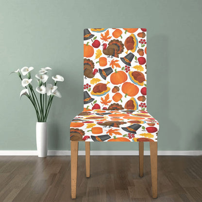 Thanksgiving Print Design LKS304 Dining Chair Slipcover