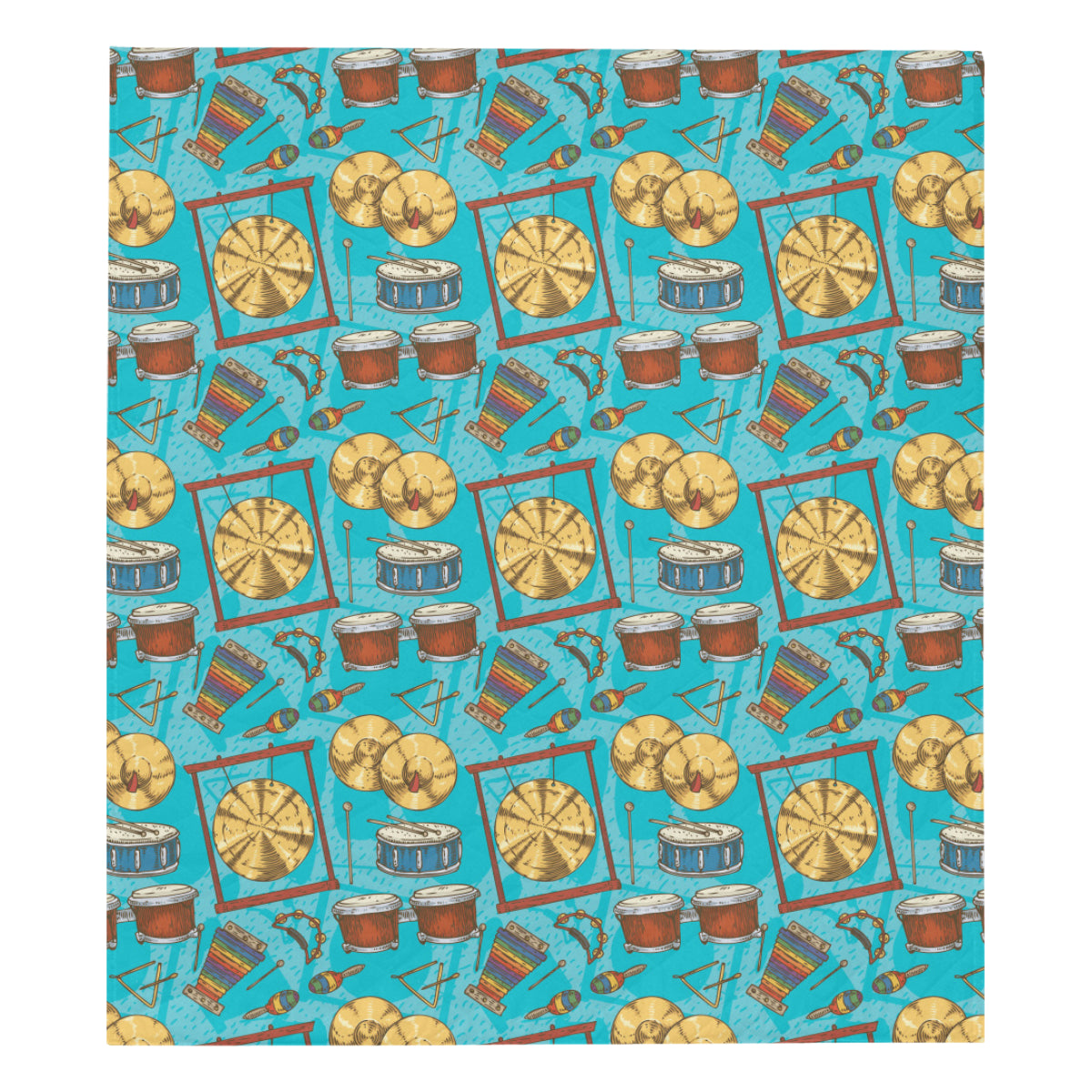 Percussion Pattern Print Design 03 Premium Quilt