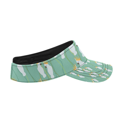 Cockatoo Pattern Print Design 01 Unisex Sun Visor