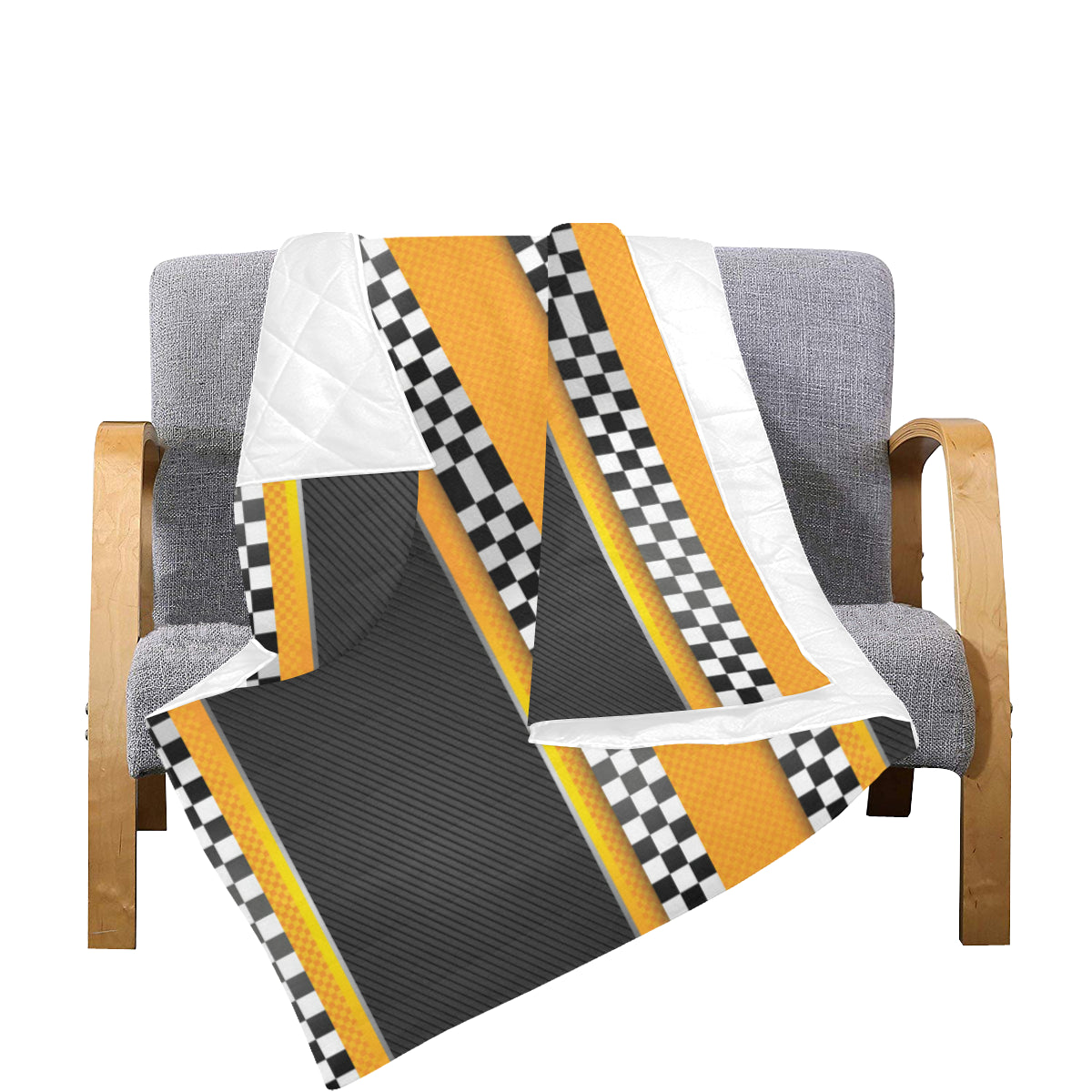 Checkered Pattern Print Design 01 Premium Quilt