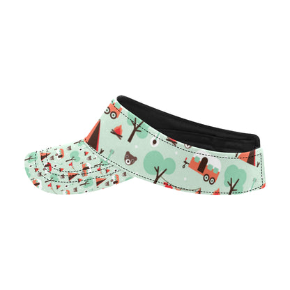Camper Tent Pattern Print Design 01 Unisex Sun Visor