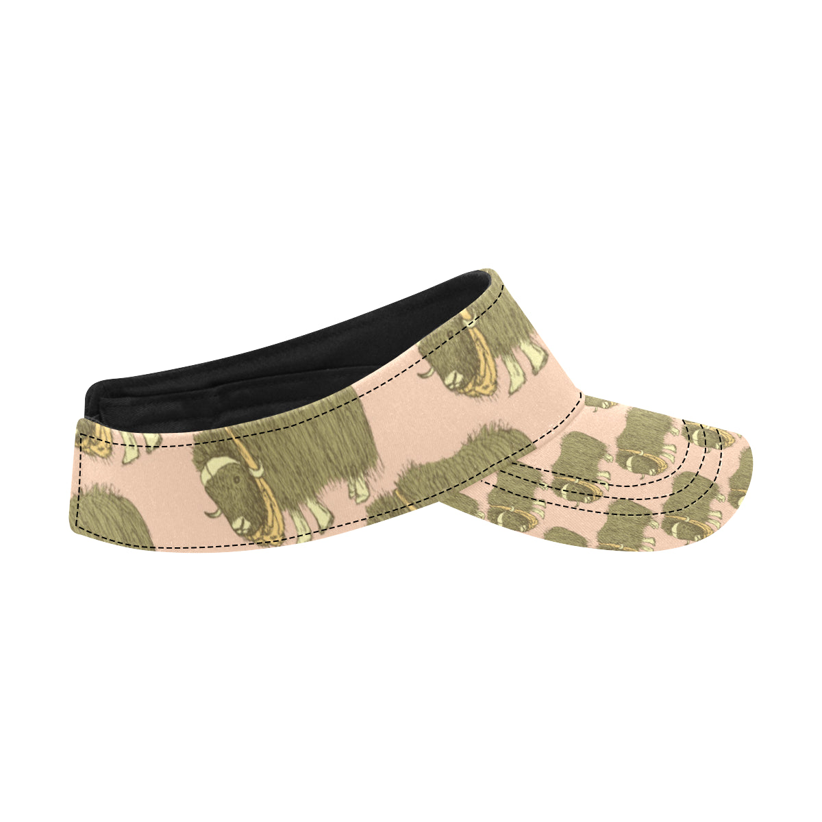 Yak Pattern Print Design 01 Unisex Sun Visor