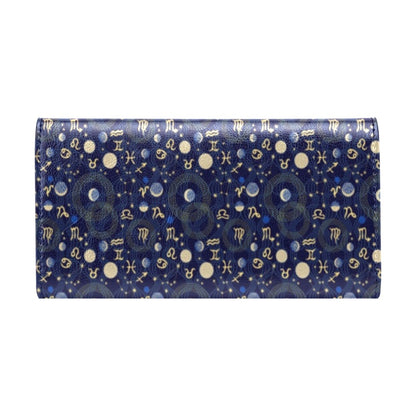 ZodiacThemed Design Print Women's Trifold Wallet