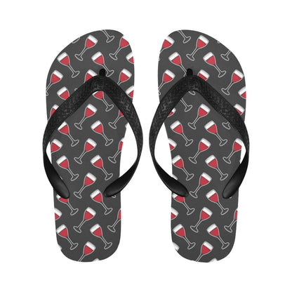 Wine Print Design LKS308 Flip Flops