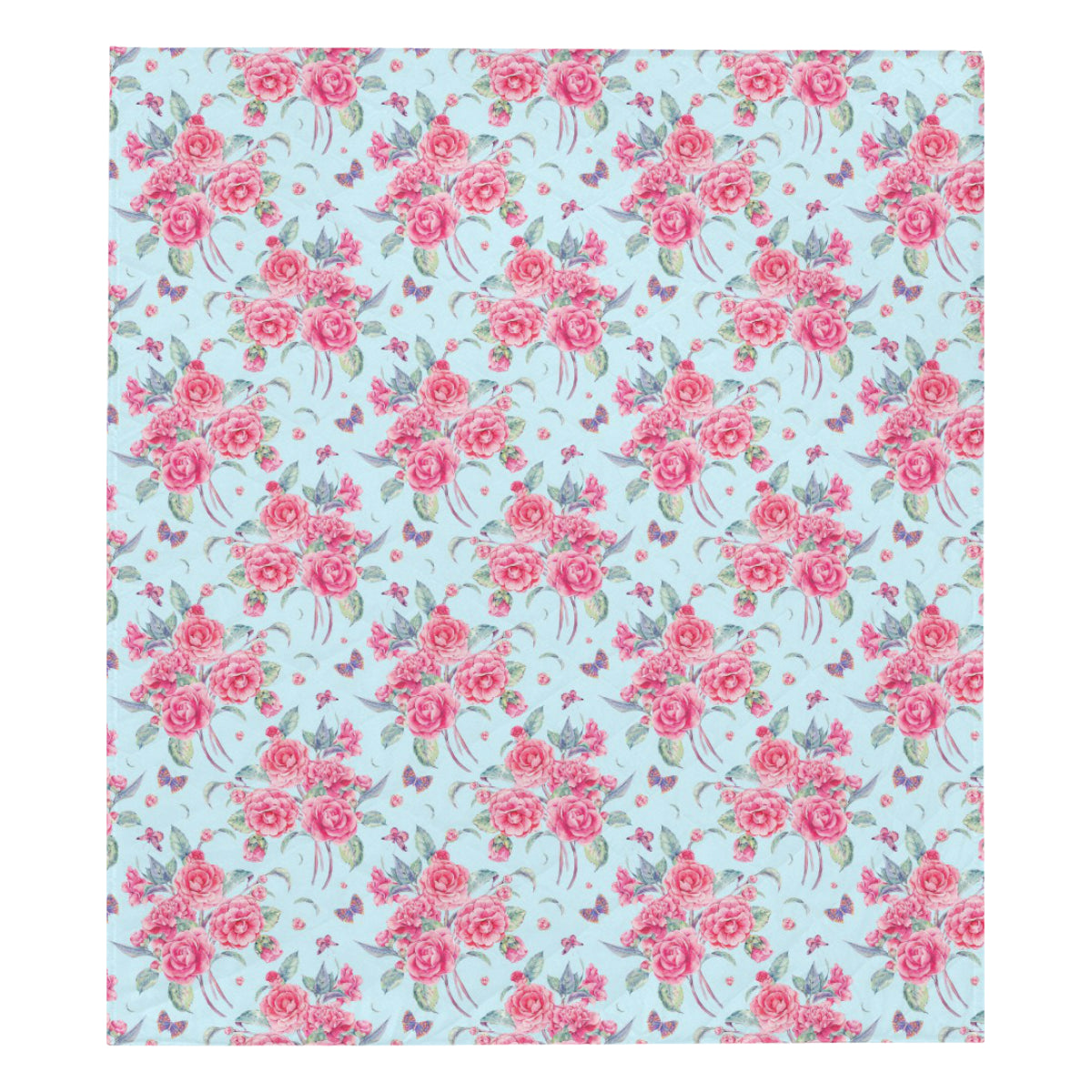 Camellia Pattern Print Design 01 Premium Quilt
