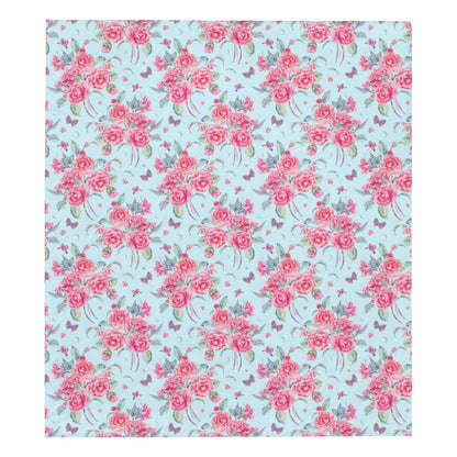 Camellia Pattern Print Design 01 Premium Quilt