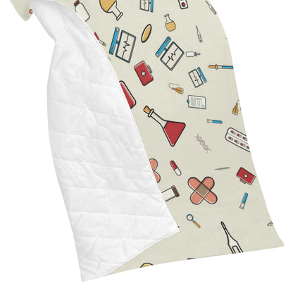 Nurse Pattern Print Design A04 Premium Quilt