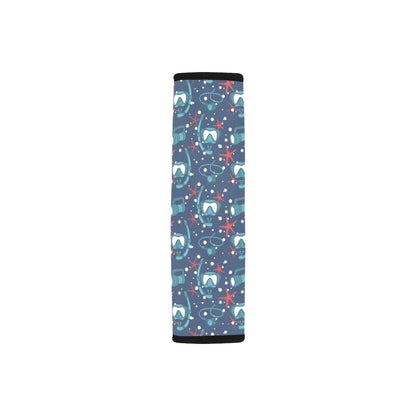 Scuba Equipment Print Design LKS302 Car Seat Belt Cover