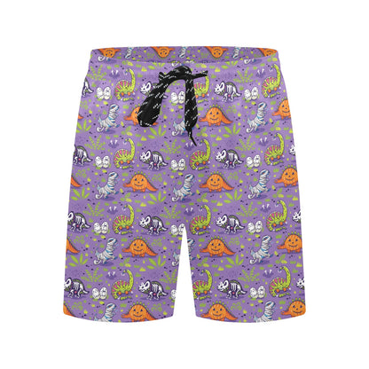 Zombie Dinosaur Print Design LKS302 Men's Swim Trunks Beach Shorts