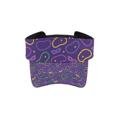Mardi Gras Pattern Print Design 04 Unisex Sun Visor