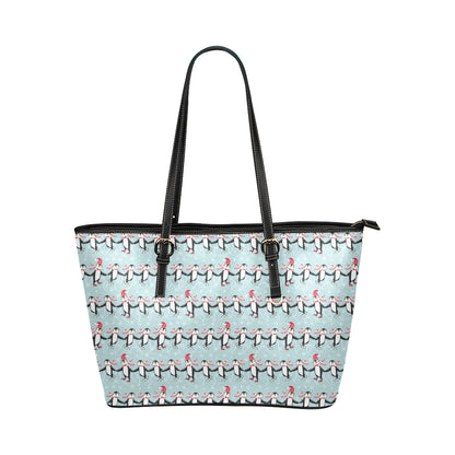 Penguin Sking Design Leather Tote Bag