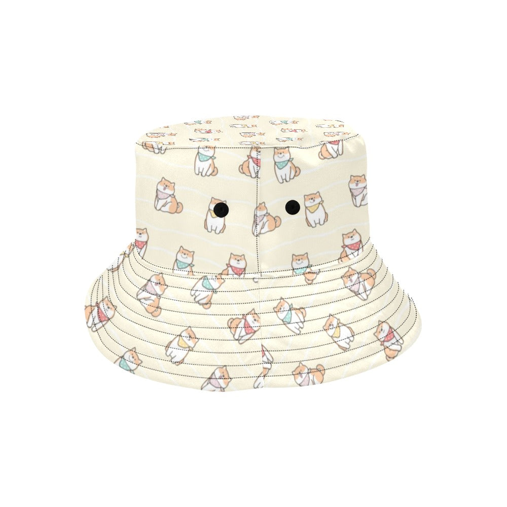 Shiba Inu Print Design LKS306 Unisex Bucket Hat