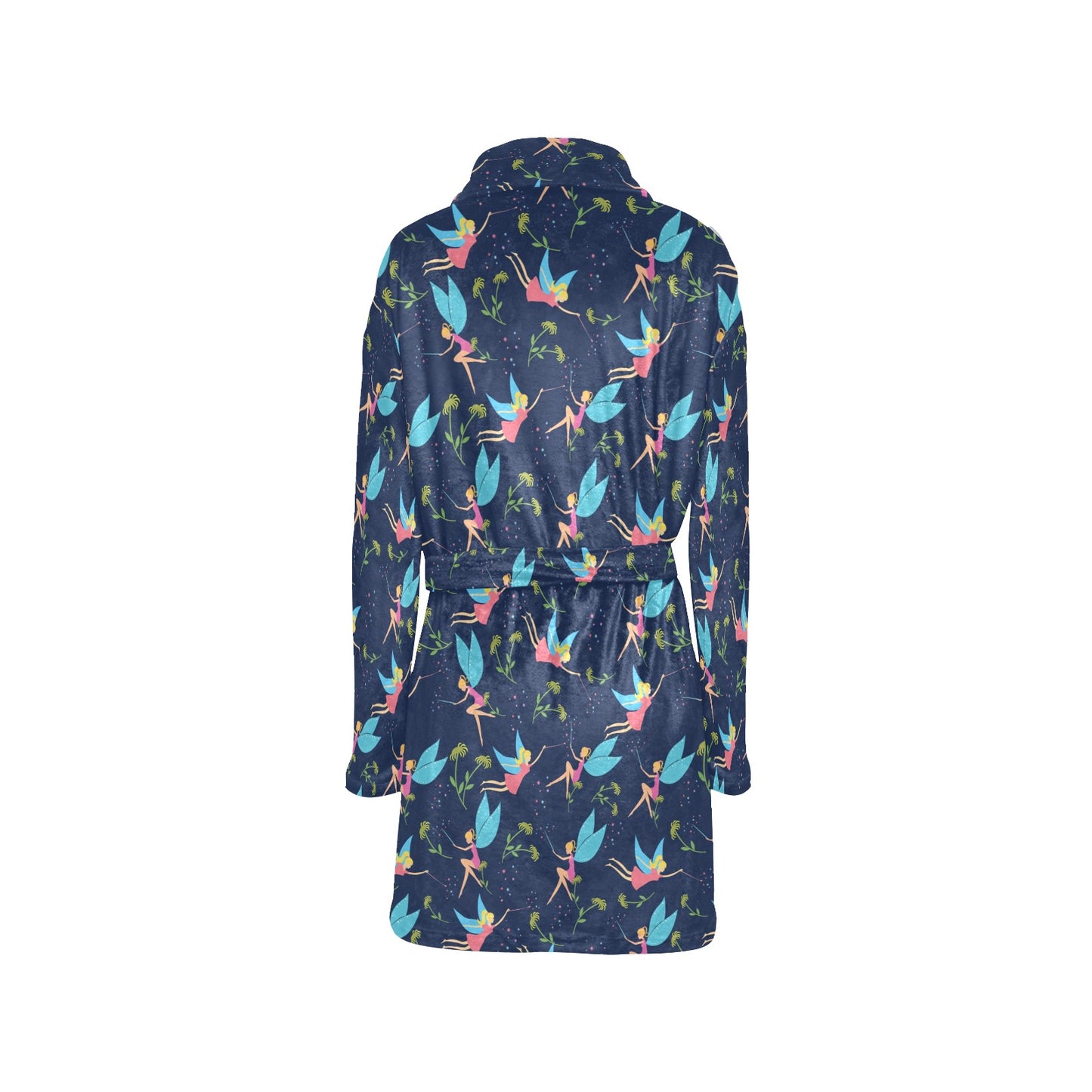Fairy with flower Print Pattern Women's Fleece Robe