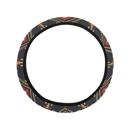 Southwest Pattern Print Design LKS303 Steering Wheel Cover with Elastic Edge