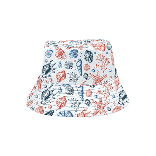 Seashell Print Design LKS307 Unisex Bucket Hat