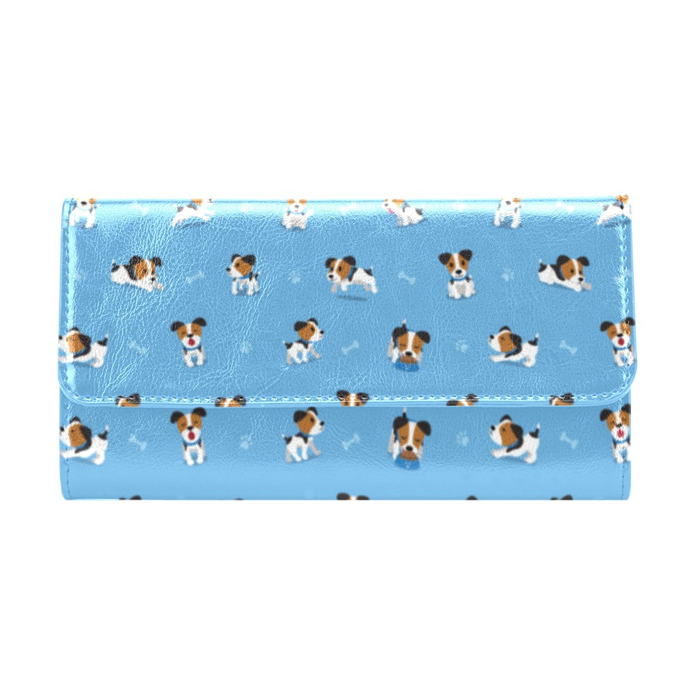 Russell Terriers Print Design LKS3010 Women's Trifold Wallet