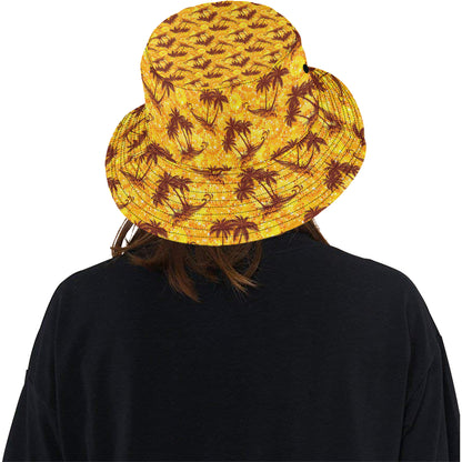 Palm Tree Pattern Print Design PT012 Unisex Bucket Hat