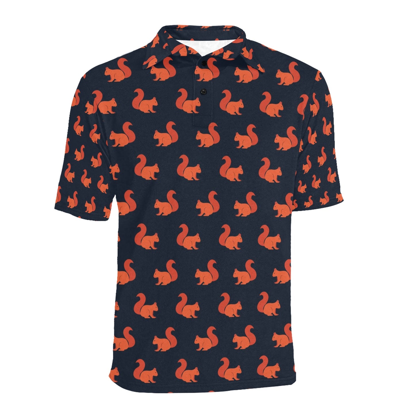 Squirrel Print Design LKS306 Men Polo Shirt