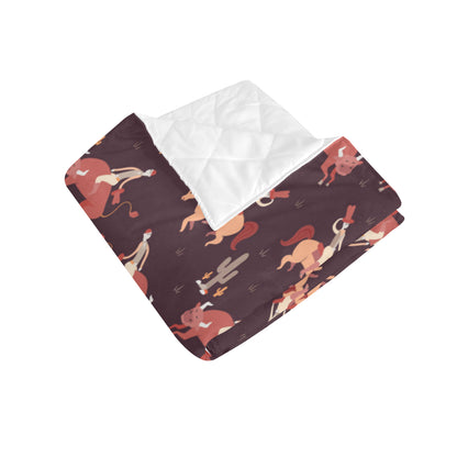 Rodeo Pattern Print Design A01 Premium Quilt